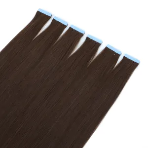 Mãi mãi Remy chất lượng hàng đầu tự nhiên màu đen bán buôn đôi rút ra Remy PU Băng liền mạch da sợi ngang phần mở rộng tóc
