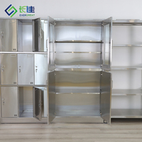 Cabinet de stockage d'acier inoxydable de document Cabinet de casier Matériel de bureau Meubles de laboratoire