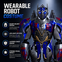 Costume de robot Optimus Prime réaliste, taille réelle, armure Transformers pour adulte, pour spectacle sur scène, événement, spectacle