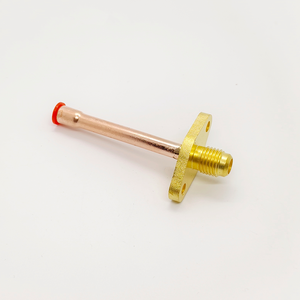 Vanne de charge haute pression en laiton avec oreilles de fixation, filetage SAE 1/4 po, <span class=keywords><strong>tube</strong></span> en <span class=keywords><strong>cuivre</strong></span> 6,35 mm pour réfrigérateur - Product Image 4