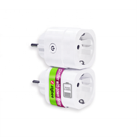 Bilihondim EU Mini Zigbee Plug Dimmer Power Meter 200W 1 Canal 30m Distance de télécommande Compatible Google Assistant Sans fil