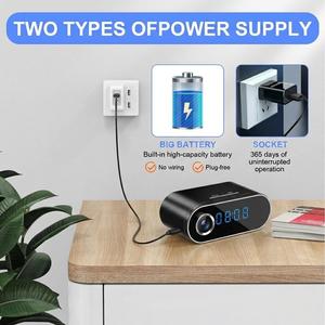 Cámara de Seguridad Inalámbrica con Reloj Despertador WiFi 1080P, Monitor de Seguridad para el Hogar - Product Image 4