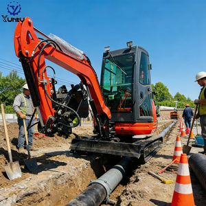 รถขุดตีนยางเครื่องยนต์ EPA EURO5 สำหรับขุดลึกและรื้อถอน รถขุดขนาดเล็ก สามารถปรับแต่งอุปกรณ์เสริมได้หลากหลาย - Product Image 2