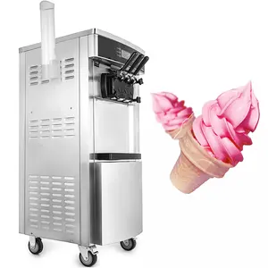 PEIXU automatic soft serve ice cream machine three flavors ice cream for dessert