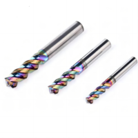 Fraise à queue plate en carbure de tungstène à 3 tranchants et rainure en U D1 D2 D3 D4 DLC, très vendue, pour machine de découpe CNC OEM/ODM