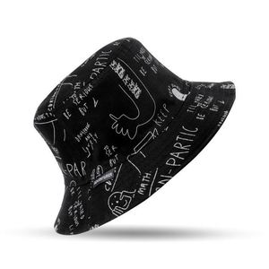 Sombrero de Pescador Flying Model F, Nuevo Modelo de Verano, Reversible, con Letras y Grafitis, Protección Solar para las Cuatro Estaciones, para Hombre y Mujer - Product Image 1