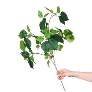 Meng Jie Artificial Banyan Leaves Bouquet 30cm-100cm Plastic Greenery <b>For</b> Indoor <b>Decorations</b> - Product Image 5