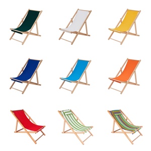 Chaise de plage pliante <span class=keywords><strong>en</strong></span> <span class=keywords><strong>bois</strong></span> pour extérieur, idéale pour la plage – Offre promotionnelle - Product Image 1