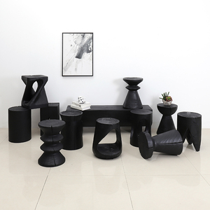 Rắn Gỗ Góc Thấp Phân Carbon Đen Mượt Gỗ Ban Đầu Giày Thay Đổi Phân Cho Trang Trí Nội Thất Khắc Phòng Khách Ngoài Trời - Product Image 6