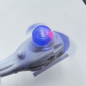 Jouet hélicoptère volant à tirer par cordon en plastique avec lumière, pour enfants - Product Image 4
