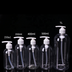Empty Body Wash Pump <strong>Bottles</strong> Clear 250ml 350ml 400ml 500ml <strong>1L</strong> Plastic <strong>Shampoo</strong> and <strong>Conditioner</strong> <strong>Bottles</strong> - Product Image 1