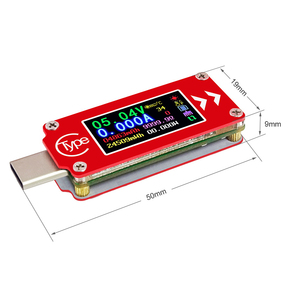 RD TC64 - Voltímetro y Amperímetro USB Tipo-C con Pantalla LCD a Color, Medidor de Voltaje y Corriente, Multímetro, Probador de Baterías y Cargadores USB PD - Product Image 4