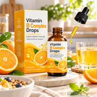 Gouttes de Vitamines B Complexes à Marque Blanche – Liquide B1 B2 B3 B5 B6 B12 – Complément OEM pour le Bien-être Quotidien et l'Énergie – Vente en Gros
