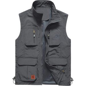 Chaleco de Pesca Ligero para Hombre FOXA, con Múltiples Bolsillos, Cierre de Cremallera, Material de Poliéster - Product Image 1