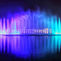 Fuente de Agua Musical Decorativa de Acero Inoxidable Water Faery para Eventos al Aire Libre, Celebraciones, Inauguraciones y Festivales