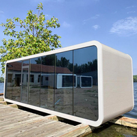 Cabine de bureau mobile en acier pour entrepôt Apple, maison mobile, hôtel, maison d'hôtes, usage commercial, design inspiré des capsules spatiales