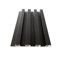 Revestimiento de Pared de WPC Acanalado Multitono Moderno, Resistente al Fuego B1, de Instalación Rápida, para Uso Doméstico y Hotelero