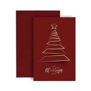 Tarjetas de Felicitación Navideñas Personalizadas, Tarjetas de Navidad 3D Pop-Up, Tarjetas Navideñas Personalizadas con Sobre, Proveedor OEM ODM - Product Image 2