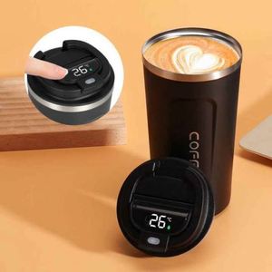 Mug de voyage isotherme intelligent en acier inoxydable 510 ml avec affichage numérique de la température, couvercle à double paroi, isolation sous vide 12-24 heures - Product Image 4