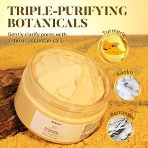 <span class=keywords><strong>Maschera</strong></span> <span class=keywords><strong>Viso</strong></span> all'Argilla Nera Purificante e Illuminante con Vitamina C, Curcuma, <span class=keywords><strong>Caolino</strong></span> e Bentonite per Pori Dilatati e Punti Neri - Private Label - Product Image 2