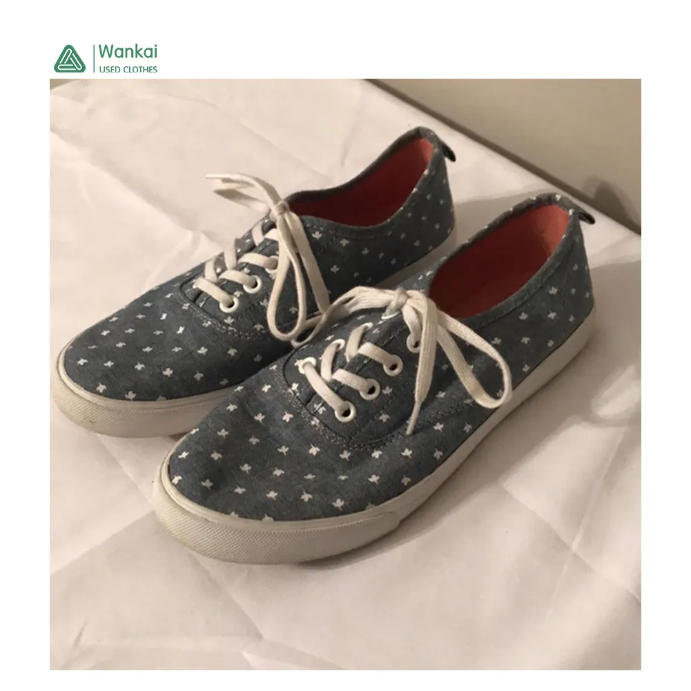 Wankai giyim imalatı kullanılan stok Shoe'S çin'de, bir sınıf kullanılan Tekkies ayakkabı erkekler & kadınlar balya
