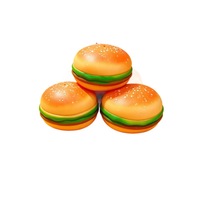 Jouet à presser en forme de hamburger, jouet créatif anti-stress, jouet à presser et à rebondir pour les étudiants afin de soulager le stress