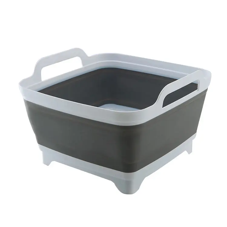 Foldable Multi-functional Sink Dish Drainer Rack Washing Bin For Kitchen