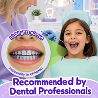 Comprimés révélateurs de plaque dentaire aromatisés aux herbes OEM ODM pour usage domestique, soins anti-caries pour adultes