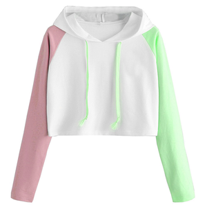 Custom <b>Women</b> Hooded Neck <b>Mesh</b> Crop <b>Top</b> Streetwear Shirt <b>Women</b> <b>Mesh</b> Crop <b>Top</b> Hooded Streetwear Fashion Custom <b>Women</b> Crop Hoodies - Product Image 3