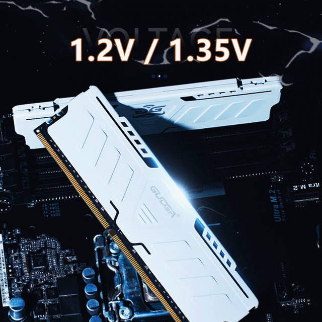 GUDGA 16GB DDR4 3600MHz 1.35V Non-ECC 19-19-19 Timing Desktop RAM with Heatsink 5-Year Exchange Warranty in Stock