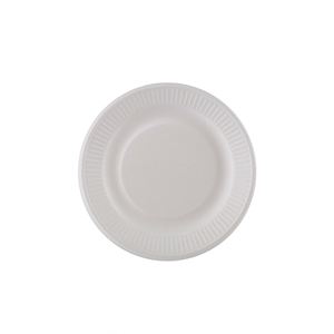 Plato Ovalado Desechable Biodegradable de Bagazo, Apto para Alimentos, Ecológico, Resistente al Aceite, al Agua y al Calor - Product Image 1