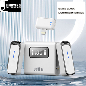 2024 Jingying <span class=keywords><strong>Musique</strong></span> 2.4GHz Fréquence de travail 20M Distance de Transmission DSP Réduction du bruit Microphone sans fil rechargeable - Product Image 6