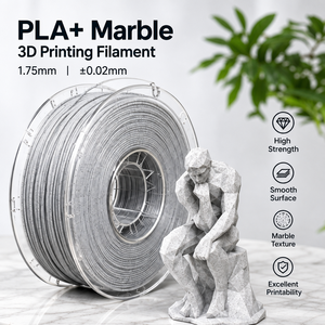 Filamento PLA+ para Impresora 3D, Efecto Mármol, 1.75mm ±0.02mm, Bobina de 1KG, Textura de Piedra Realista, Alta Resistencia para Arte, Escultura y Decoración del Hogar - Product Image 5