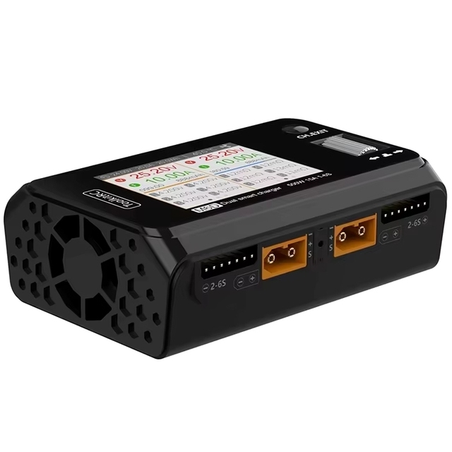 ToolkitRC M6D 500W 15A Dual Channel MINI Smart Charger Discharger For 1-6S LiPo Battery FPV Model Spare Parts