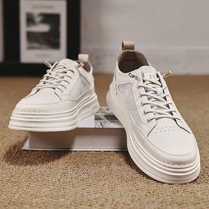 Nouveau fantaisie à lacets <span class=keywords><strong>robe</strong></span> en cuir chaussures de <span class=keywords><strong>Tennis</strong></span> pour hommes véritable vache blanc mode Sneaker pour homme 2025 personnaliser usine chaussures - Product Image 6