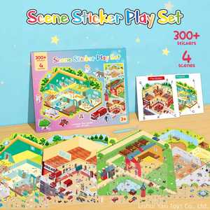 Collection de projets créatifs pour enfants : Créez votre espace de style pour cadeaux – Livre de scènes 3D DIY avec 4 scènes et autocollants - Product Image 3