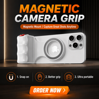 Tongkat Selfie ABS Portabel dengan Remote dan Dudukan Magnetik Model XT-01 untuk Ponsel