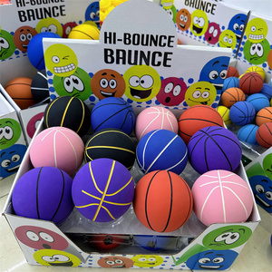 HAPU Ballon de basketball mini 75 mm coloré, personnalisable avec logo, en TPR creux haute élasticité, jouet sportif pour enfants, vente chaude - Product Image 1