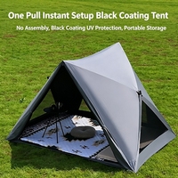 Tente de plage triangulaire portable pour camping en plein air, entièrement automatique, à montage rapide, protection solaire, tente de plage, tente de parc