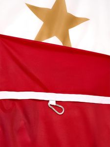 Bandiera del FC Bayern Monaco con Logo a Cinque Stelle Rosso/Bianco 400x150cm <span class=keywords><strong>Calcio</strong></span> Cinese - Product Image 3