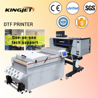 Imprimante DTF A3 A4 UV Impresora 60Cm Tête Double Film en Poudre avec Textile pour Impression Shaker T-Shirt Xp600/I3200