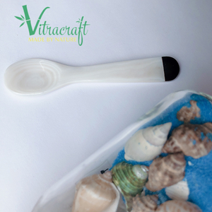 Cuillère à caviar incrustée de nacre noire naturelle Design extrêmement élégant Choix parfait pour profiter du caviar Taille 10cm - Product Image 2