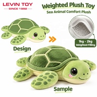 Peluches lestées personnalisées, animaux de mer sur mesure 1kg-2kg, tortue sensorielle, jouet en peluche à câliner, fabrication en usine