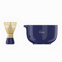 Fournisseur OBM/OEM Vente en gros logo personnalisé 3pcs Céramique Porcelaine Double Paroi écologique Style Japandi Cérémonial Grade Set Thé