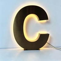 Enseigne Commerciale Extérieure 3D, Lettres Lumineuses LED pour Décoration de Boutique, Publicité et Signalisation Directionnelle IPX4