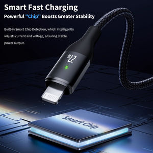 Câble de charge rapide intelligent 27W IOS à arrêt automatique pour iPhone 6-14 iPad - Product Image 2