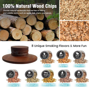 Cocktail Whisky Roker <span class=keywords><strong>Gift</strong></span> <span class=keywords><strong>Set</strong></span> Houten Zetgroep Hout Chips Bush Zeef Whiskey Rook Zetgroep Kit Voor Whiskey - Product Image 3