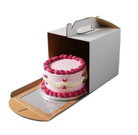 Avec des boîtes à gâteaux de qualité haut de gamme avec poignée Prix raisonnable Boîtes à gâteaux en carton personnalisées Taille personnalisée forte