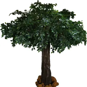 wedding fashion bonsai decorative banyan tree cheap big artificial with branches banyan tree