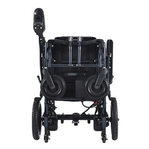 Fauteuil roulant électrique noir de qualité avec cadre en alliage d'aluminium, batterie intégrée, garantie de 2 ans au Japon, fauteuil roulant électrique de classe II - Product Image 1